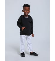 Erkek Bebek Pamuklu Orta Kalınlıklı Kapüşonlu Sweatshirt (Siyah)