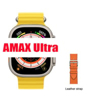 Pazariz Watch 8 Ultra 49mm  Amax Ultra Akıllı NFC - GPS - Sarı Kordonunu Seç