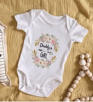 BK Kids Daddy's Girl Tasarımlı Bebek Body Zıbın - Model 1