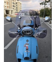 MOTOCAM RKS LT 50 PRO Ön Cam 2023-2026 Model 45cm Siyah Renkli 4mm Elcikli APARATSIZ