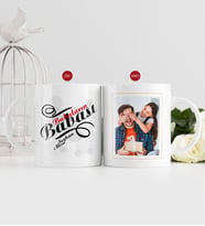 BK Gift Kişiye Özel Babalar Günü Hediyesi Fotoğraflı Kupa Bardak-19 (Beyaz)