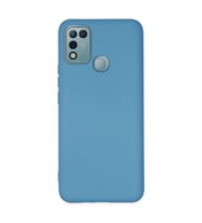 İnfinix Hot 10 Play Kılıf Nano İçi Kadife Silikon - Mavi