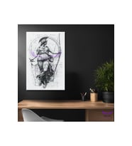 Tekli Dikey Kanvas Modern Ofis Tablosu Helenistik Kadın Heykeli