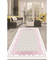 Dijital Kaymaz Taban Yıkanabilir Modern Renkli Salon Halısı Mutfak Halısı Yolluk ND-HT-1503 (Pembe)