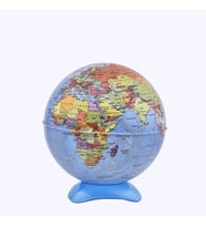 GÜRBÜZ MİNİ GLOBE SİYASİ KÜRE KALEMTRAŞ 10 CM (Çok Renkli)