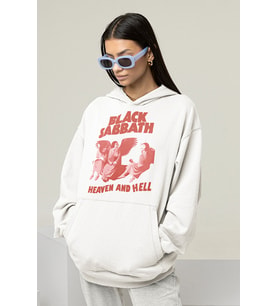 Black Sabbath Baskılı Unisex Oversize Müzik Grubu Hoodie