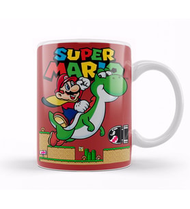Süper  Mario E Yoshi Kupa Bardak Porselen