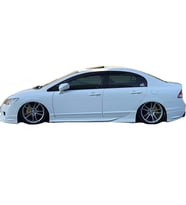 Honda Civic FD6 Custom Marşpiyel Seti Mat Siyah Plastik 2006 2007 2008 2009 2010 2011
