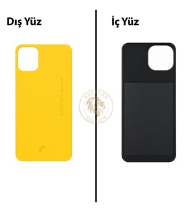 Reeder S23 Max Pro Sarı Arka Kapak Arka Cam Batarya Kapağı Lazer Kesim Kapak Pil Kapağı Back Cover