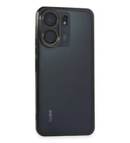 Durukar® Redmi 13C Kılıf Lensli Silikon - Siyah