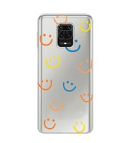 Xiaomi Redmi Note 9S - Redmi Note 9 PRO Uyumlu Gülücük Tasarımlı Şeffaf Telefon Kılıfı