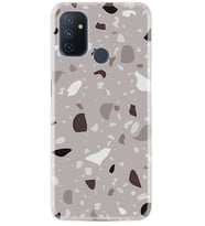 Kılıfland One Plus Nord N10 Kılıf Silikon Resimli Kapak White Brown Stones Stok 1168