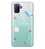 Oppo Gezegenler Tasarımlı Şeffaf Telefon Kılıfı