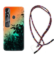 Tecno Spark 6 6 Go 8C 8 Pro 7 7 Pro Kılıf Boyun Asklı Rasta Silikon Güzel Çiçekler 1712