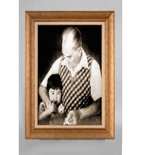 EV İŞYERİ OFİS İÇİN ALTIN ÇERÇEVELİ PASPARTULU ATATÜRK TABLO S456