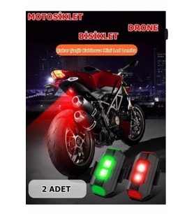 Rgb Motosiklet Drone Bisiklet Otomotiv Şarjlı Kablosuz Mini Led - 7 Farklı Renk