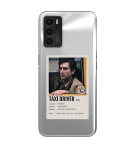 Oppo A16 / A55 Uyumlu Taxi Driver Poster Tasarımlı Şeffaf Telefon Kılıfı