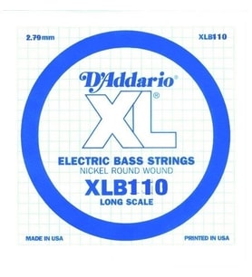Daddario XLB110 Bas Gitar Tek Tel  E-(Mi) 0.110 İnç XL Nickel Wound