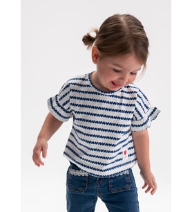 Mayoral Kız Bebek Oversize Tshirt Mavi