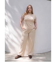LCW Petite Bej Soft Touch Kadın Eşofman Altı