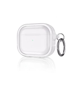 Apple Airpods Pro 2 (2.nesil) Shiny Şeffaf Kılıf - Beyaz