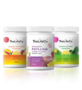 TheLifeCo Lemon Cayenne & Green Blend & Limonlu Çilekli Psyllium