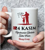 Kişiye Özel Hediye Öğretmenler Günü  Baskılı Kupa Bardak