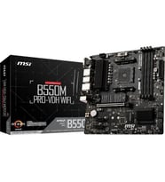 MSI B550M PRO-VDH WIFI DDR4 M2 PCIe NVME HDMI DP PCIe 16X v4.0 AM4 mATX