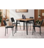 KUZEY MASA, VİVA SANDALYE, ATLANTİK ÇAM, 80X80