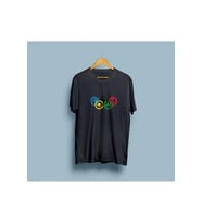 Oversize Kıtalar/continents tasarımlı unisex T-shirt