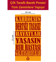Ruh Hastası Poster, Çift Taraflı Bantlı, Tüm Zeminlere Yapışır, (15 x 21 cm).