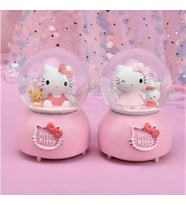 Hello Kitty Işıklı Müzikli Kar Küresi Orta Boy Model 4