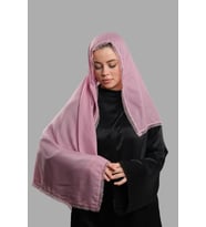 Gül Kurusu Nikah Namaz Başörtüsü Eşarp Kesik Elyaf Boncuklu Güpürlü 202213_18