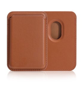 Apple iPhone 12 Mini Uyumlu Zore Cardsafe Kartlık (Açık Kahve)