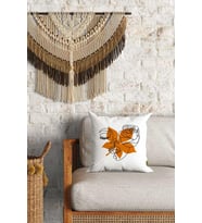 Sonbahar Kadını Desenli Çift Yön Dijital Baskılı Dekoratif Kırlent Kılıfı Yastık Kılıfı 39x39cm