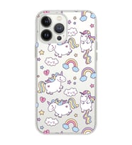 Iphone 12 PRO Uyumlu Unicorn Tasarımlı Şeffaf Telefon Kılıfı
