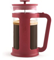 Bialetti - Smart French Press: Yaklaşık 1L Kapasiteli Kahve Hazırlayıcı - Kırmızı Polipropilen Gövde (Çok Renkli)