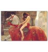 Cakatablo Tanrının Armağanı Lady Godiva  MDF Tablo