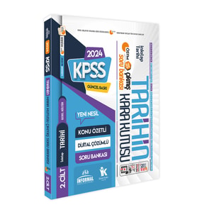 2024 KPSS Tarihin Kara Kutusu 2.Cilt Dijital Çözümlü Konu Özetli ÖSYM Çıkmış Sor