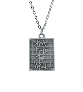 Pink Floyd The Wall  Zincir Kolye - Gümüş Kaplama - Erkek Kadın Kolye - Kod:1063