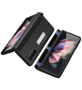 Samsung Galaxy Z Fold 3 Kılıf M-Magnet Standlı Kılıf (Siyah)