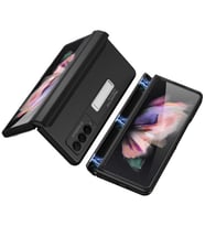 Samsung Galaxy Z Fold 3 Kılıf M-Magnet Standlı Kılıf (Siyah)