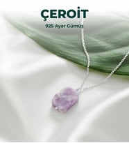 Luxtone Sertifikalı Çeroit 925 Ayar Gümüş Kolye Kadın Takı LX1240KL