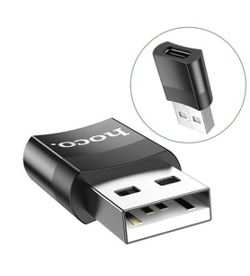 HOCO UA17 Dişi Type-C to Erkek USB Dönüştürücü Çevirici Adaptör