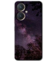 Vivo Y27 Kılıf HD Desen Baskılı Kılıf - Gece Galaksi