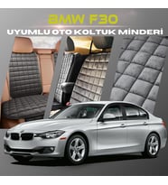 Bmw F30 Antrasit Renk Tay Tüyü Cepli & Terletmez Sırtlı Oto Koltuk Minder Seti - Koltuk Koruma Kılıfı (ÖN & ARKA TAM SET)