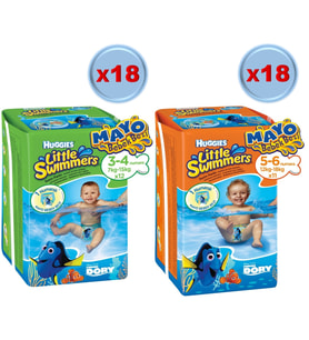 Huggıes Little Swımmers Mayo Bebek Bezi Karma Koli 36 Paket (Standlı Koli)