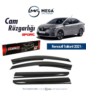 Cam Rüzgarlığı Renault Taliant Cam Rüzgarlık Mugen Ti̇p Sunplex 2021- Sonrası (Siyah)
