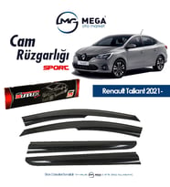 Cam Rüzgarlığı Renault Taliant Cam Rüzgarlık Mugen Ti̇p Sunplex 2021- Sonrası (Siyah)