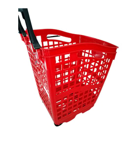 Tekerlekli 70 LT Plastik Market Sepeti, Dayanıklı ve Hafif Tasarım